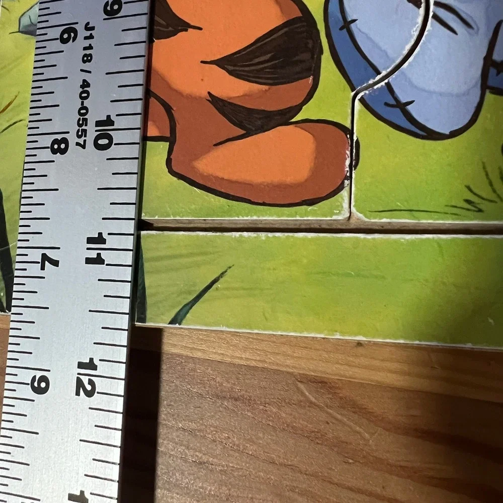 Disney Winnie the Pooh Tigger‎ Eeyore Piglet 9 PC Wooden Puzzle Milton Bradley